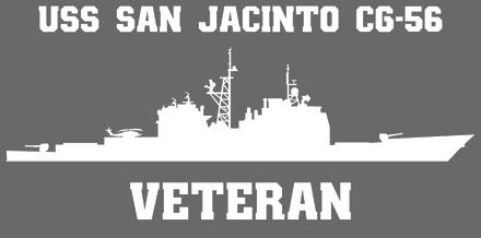 Shop for your White USS San Jacinto CG-56 sticker/decal at Arizona Black Mesa.