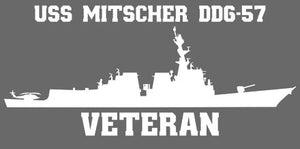 Shop for your White USS Mitscher DDG-57 sticker/decal at Arizona Black Mesa.