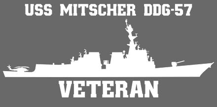 Shop for your White USS Mitscher DDG-57 sticker/decal at Arizona Black Mesa.