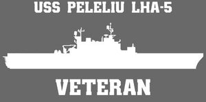 Shop for your White USS Peleliu LHA-5 sticker/decal at Arizona Black Mesa.
