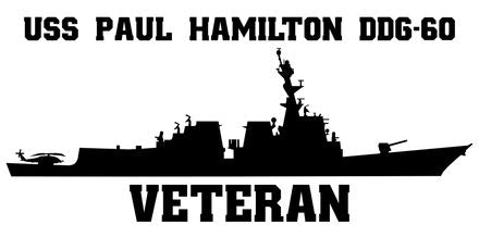 Shop for your Black USS Paul Hamilton DDG-60 sticker/decal at Arizona Black Mesa.