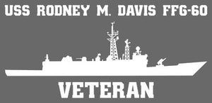 Shop for your White USS Rodney M. Davis FFG-60 sticker/decal at Arizona Black Mesa.