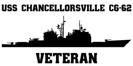 Shop for your Black USS Chancellorsville CG-62 sticker/decal at Arizona Black Mesa.