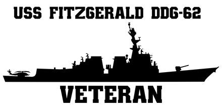 Shop for your Black USS Fitzgerald DDG-62 sticker/decal at Arizona Black Mesa.