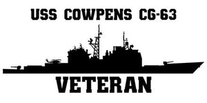 Shop for your Black USS Cowpens CG-63 sticker/decal at Arizona Black Mesa.