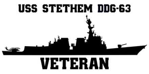 Shop for your Black USS Stethem DDG-63 sticker/decal at Arizona Black Mesa.