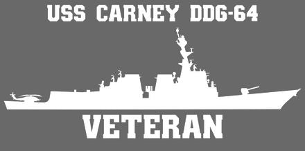 Shop for your White USS Carney DDG-64 sticker/decal at Arizona Black Mesa.