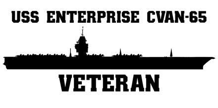 Shop for your Black USS Enterprise CVAN-65 sticker/decal at Arizona Black Mesa.