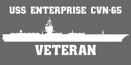 Shop for your White USS Enterprise CVN-65 sticker/decal at Arizona Black Mesa.