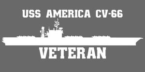 Shop for your White USS America CV-66 sticker/decal at Arizona Black Mesa.