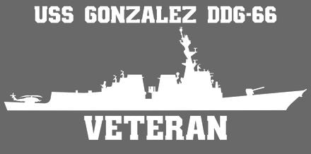 Shop for your White USS Gonzalez DDG-66 sticker/decal at Arizona Black Mesa.