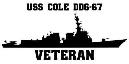 Shop for your Black USS Cole DDG-67 sticker/decal at Arizona Black Mesa.