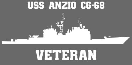 Shop for your White USS Anzio CG-68 sticker/decal at Arizona Black Mesa.