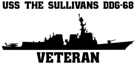 Shop for your Black USS The Sullivans DDG-68 sticker/decal at Arizona Black Mesa.