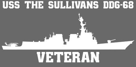 Shop for your White USS The Sullivans DDG-68 sticker/decal at Arizona Black Mesa.
