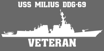 Shop for your White USS Milius DDG-69 sticker/decal at Arizona Black Mesa.