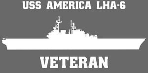 Shop for your White USS America LHA-6 sticker/decal at Arizona Black Mesa.