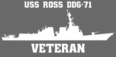 Shop for your White USS Ross DDG-71 sticker/decal at Arizona Black Mesa.