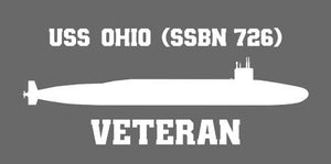 Shop for your White USS Ohio SSBN-726 sticker/decal at Arizona Black Mesa.
