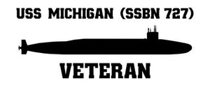 Shop for your Black USS Michigan SSBN-727 sticker/decal at Arizona Black Mesa.