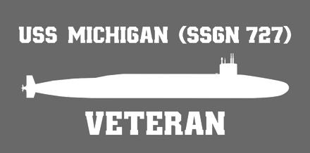 Shop for your White USS Michigan SSGN-727 sticker/decal at Arizona Black Mesa.