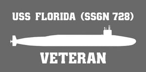 Shop for your White USS Florida SSGN-728 sticker/decal at Arizona Black Mesa.