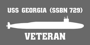 Shop for your White USS Georgia SSBN-729 sticker/decal at Arizona Black Mesa.