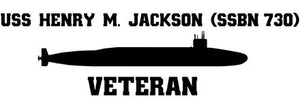 Shop for your Black USS Henry M. Jackson SSBN-730 sticker/decal at Arizona Black Mesa.