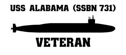Shop for your Black USS Alabama SSBN-731 sticker/decal at Arizona Black Mesa.