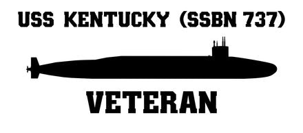 Shop for your Black USS Kentucky SSBN-737 sticker/decal at Arizona Black Mesa.