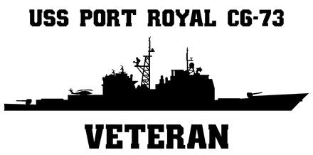 Shop for your Black USS Port Royal CG-73 sticker/decal at Arizona Black Mesa.