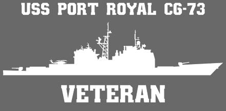 Shop for your White USS Port Royal CG-73 sticker/decal at Arizona Black Mesa.