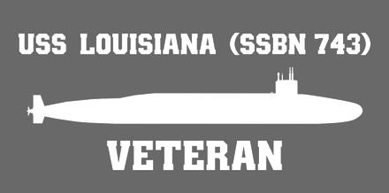 Shop for your White USS Louisiana SSBN-743 sticker/decal at Arizona Black Mesa.