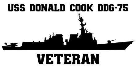 Shop for your Black USS Donald Cook DDG-75 sticker/decal at Arizona Black Mesa.