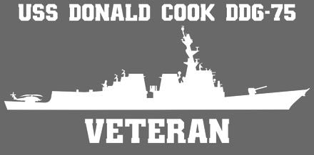Shop for your White USS Donald Cook DDG-75 sticker/decal at Arizona Black Mesa.