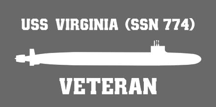 Shop for your White USS Virginia SSN-774 sticker/decal at Arizona Black Mesa.