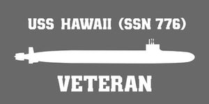 Shop for your White USS Hawaii SSN-776 sticker/decal at Arizona Black Mesa.