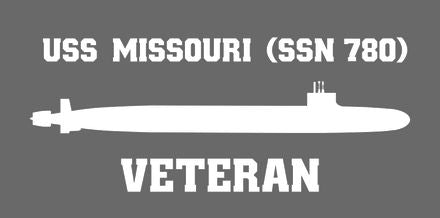 Shop for your White USS Missouri SSN-780 sticker/decal at Arizona Black Mesa.