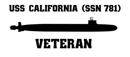 Shop for your Black USS California SSN-781 sticker/decal at Arizona Black Mesa.