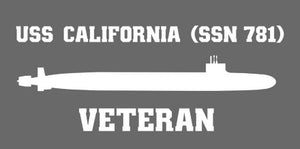 Shop for your White USS California SSN-781 sticker/decal at Arizona Black Mesa.