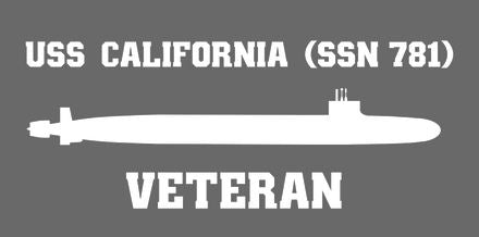 Shop for your White USS California SSN-781 sticker/decal at Arizona Black Mesa.