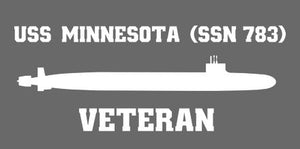 Shop for your White USS Minnesota SSN-783 sticker/decal at Arizona Black Mesa.