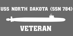 Shop for your White USS North Dakota SSN-784 sticker/decal at Arizona Black Mesa.