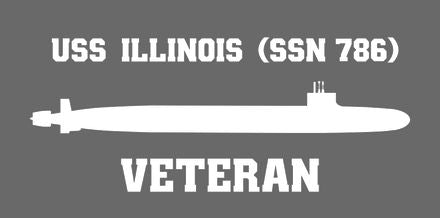 Shop for your White USS Illinois SSN-786 sticker/decal at Arizona Black Mesa.