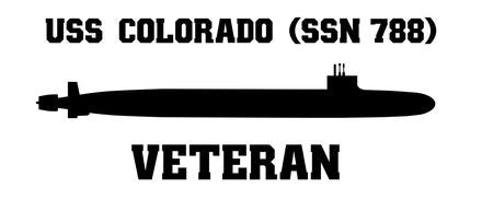 Shop for your Black USS Colorado SSN-788 sticker/decal at Arizona Black Mesa.