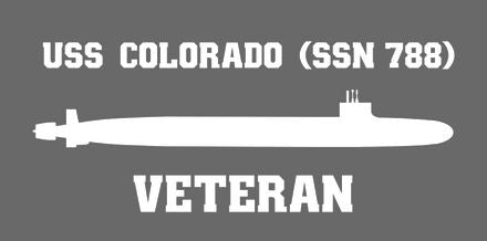 Shop for your White USS Colorado SSN-788 sticker/decal at Arizona Black Mesa.