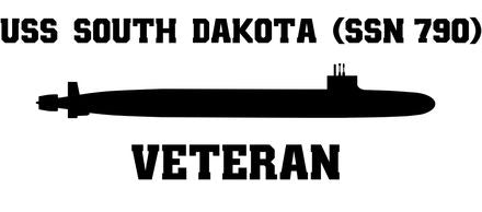 Shop for your Black USS South Dakota SSN-790 sticker/decal at Arizona Black Mesa.