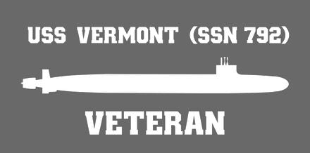 Shop for your White USS Vermont SSN-792 sticker/decal at Arizona Black Mesa.