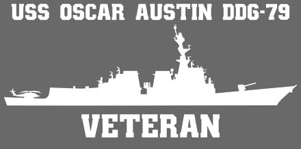 Shop for your White USS Oscar Austin DDG-79 sticker/decal at Arizona Black Mesa.