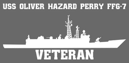 Shop for your White USS Oliver Hazard Perry FFG-07 sticker/decal at Arizona Black Mesa.